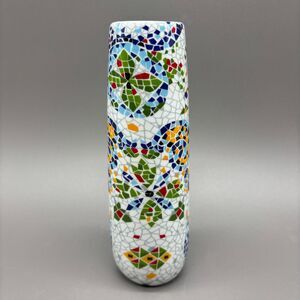 Antoni Gaudi Bud Vase Faux Mosaic Print Modernisme Barcelona Art Gift Ceramic